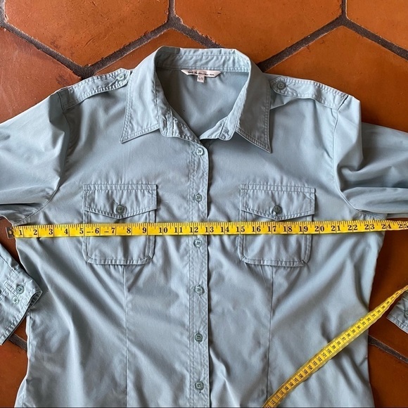 Womens Tilley Endurables Button Front Shirt Floral Botanical Blouse Size XL - Picture 10 of 10